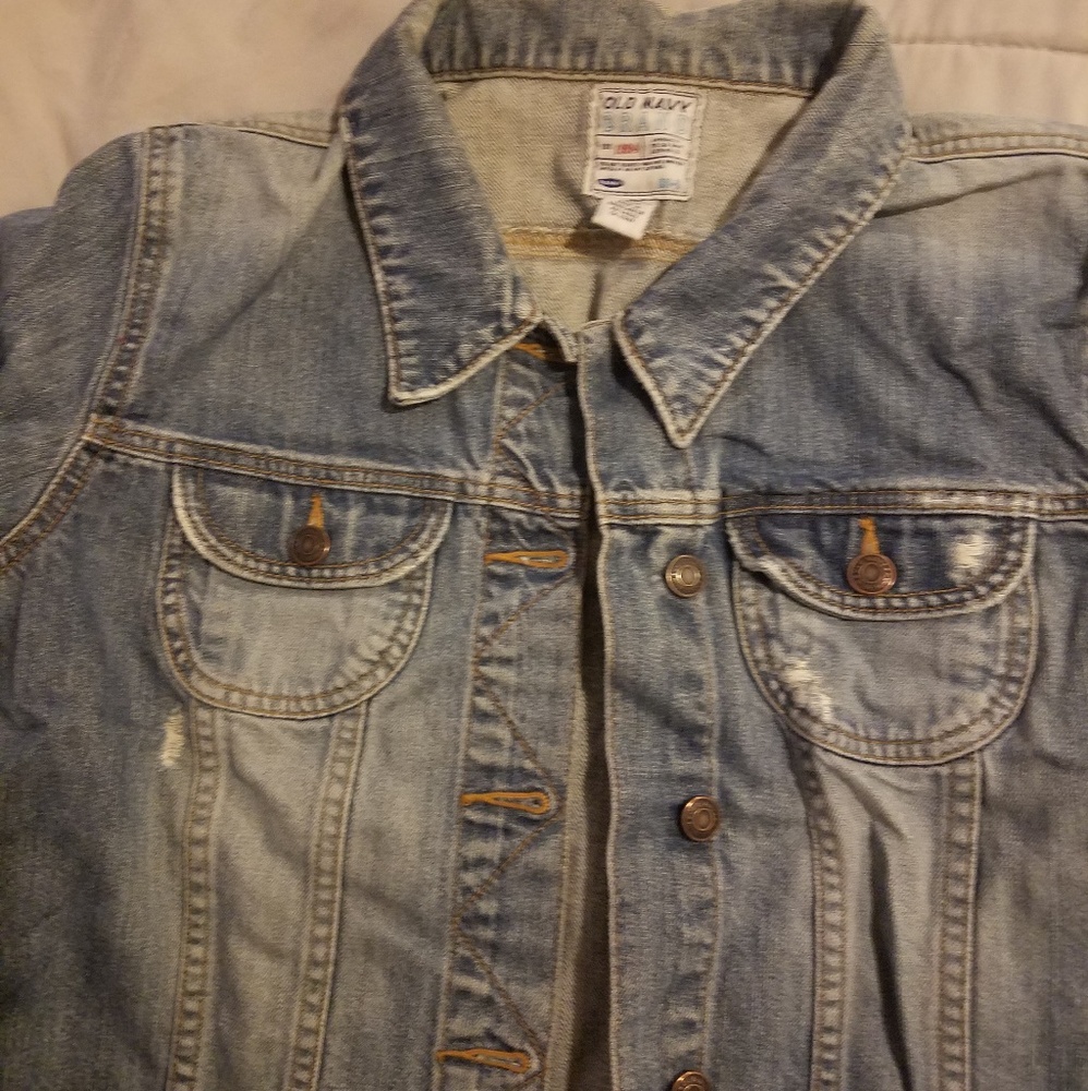 Distressed Jean Jacket